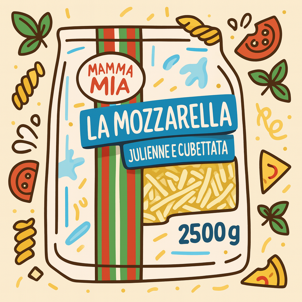 Mozzarella Julienne Cut 2,5kg