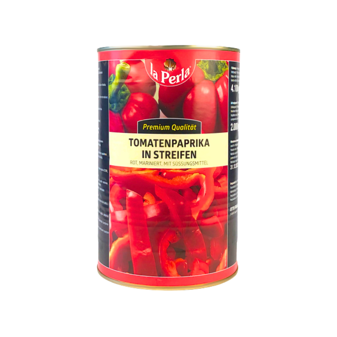 Tomatenpaprika in Streifen