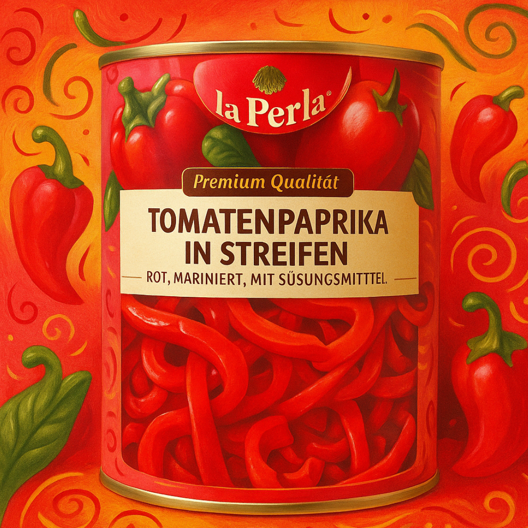 Tomatenpaprika in Streifen