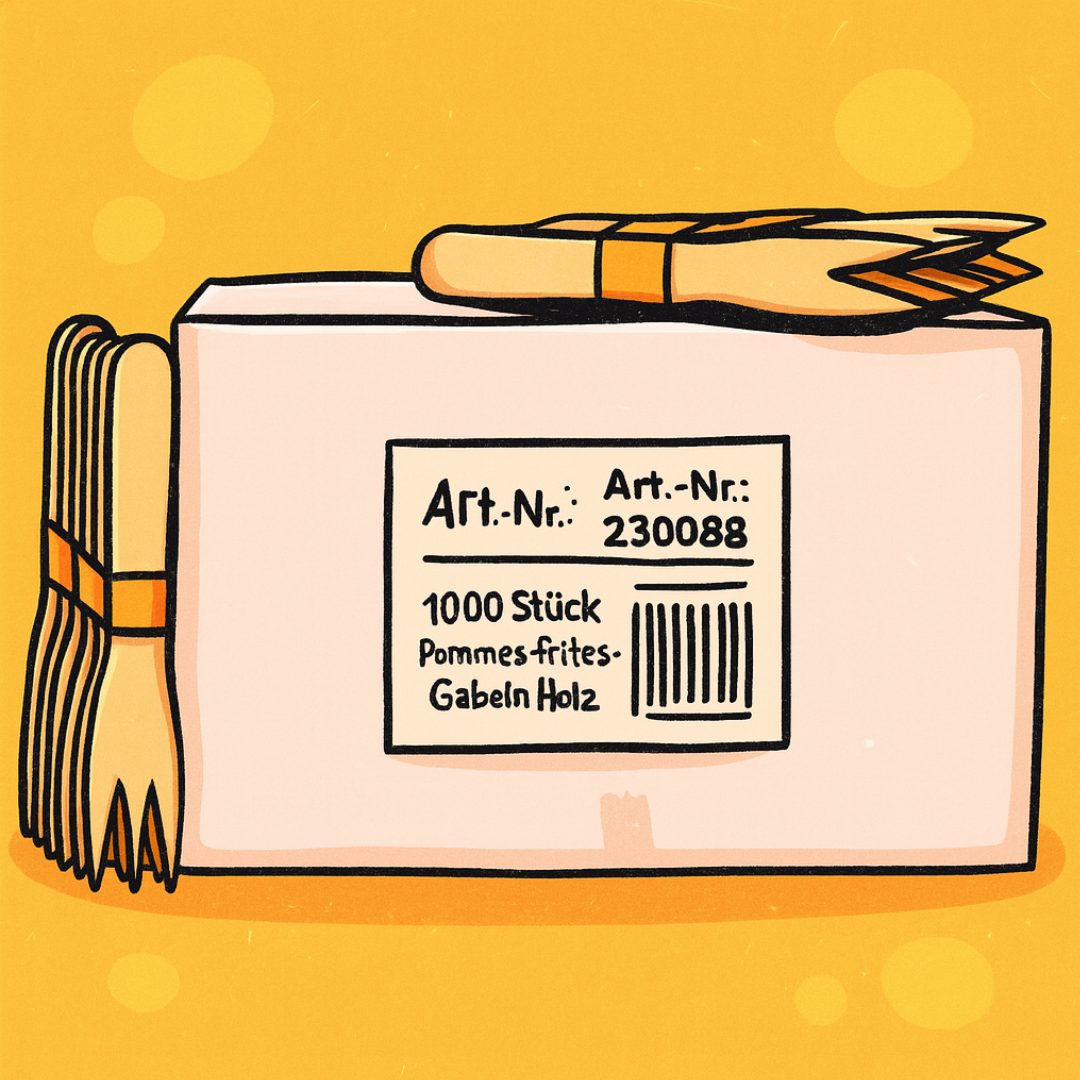 Pommesgabeln aus Holz