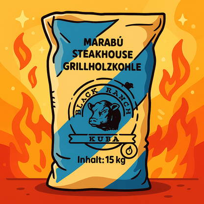 Marabu Steakhouse Grillholzkohle 15 kg