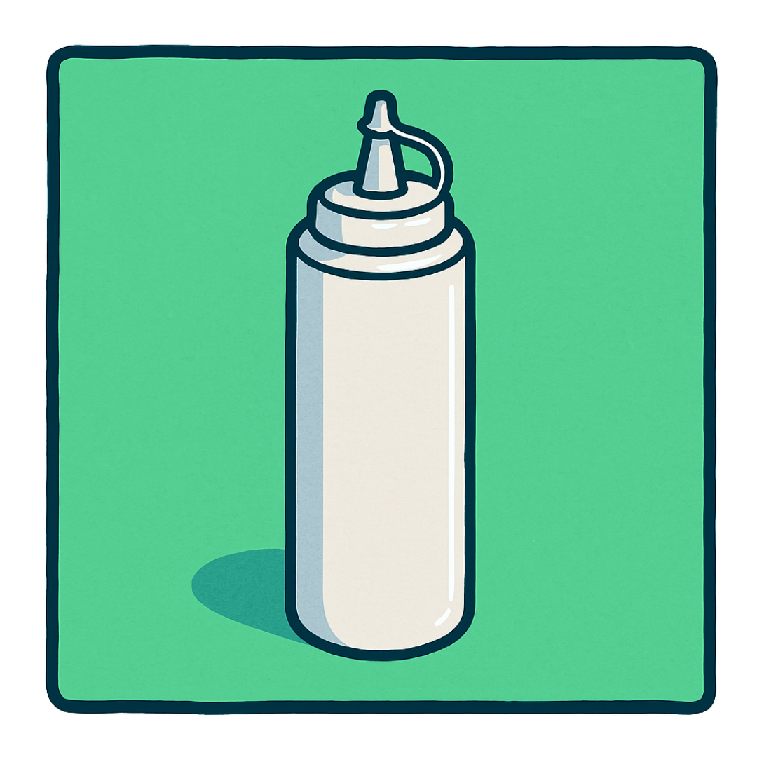 Quetschflasche Weiß