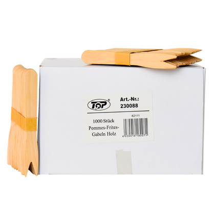 Pommesgabeln aus Holz